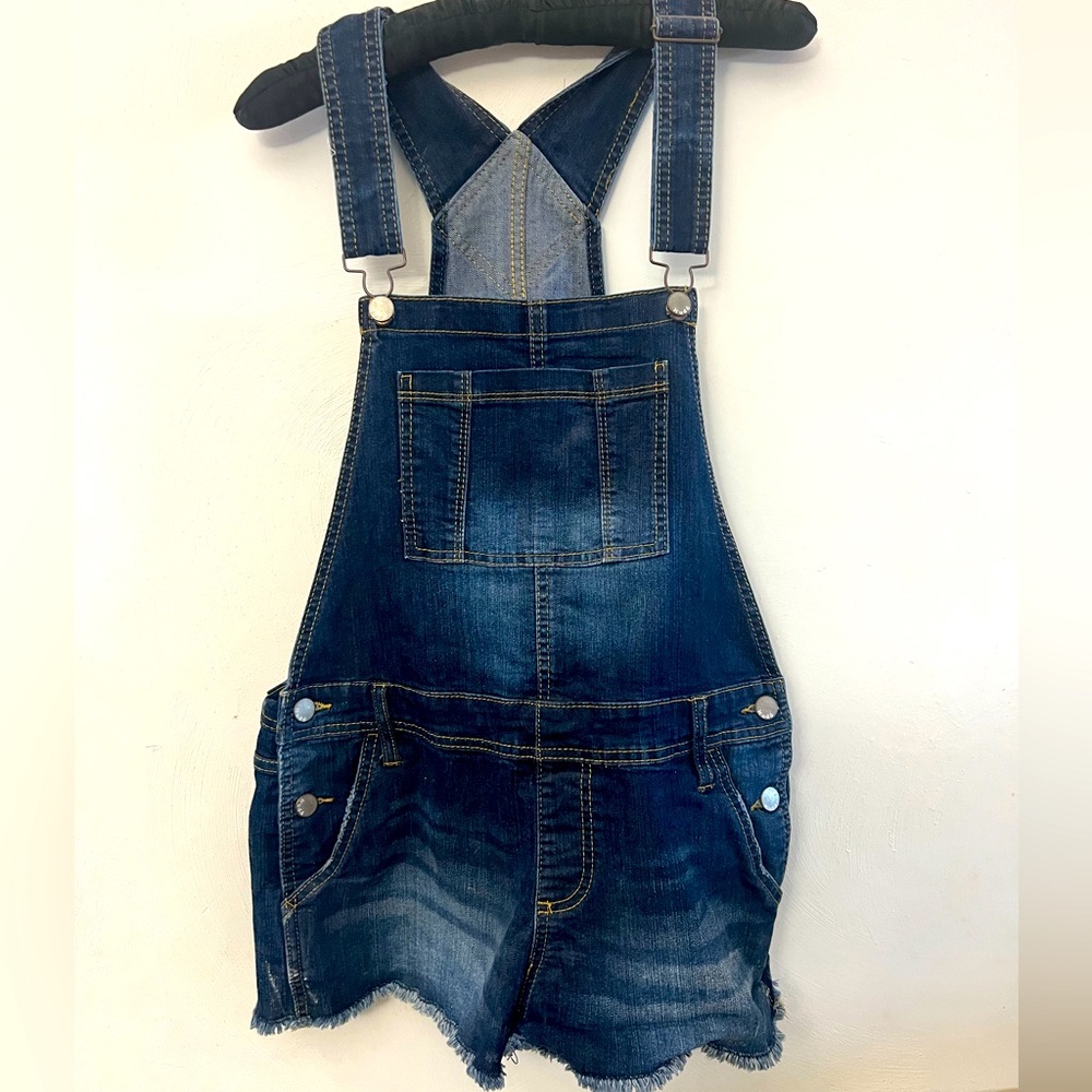 Mudd Coveralls Shorts Romper Denim Size Large